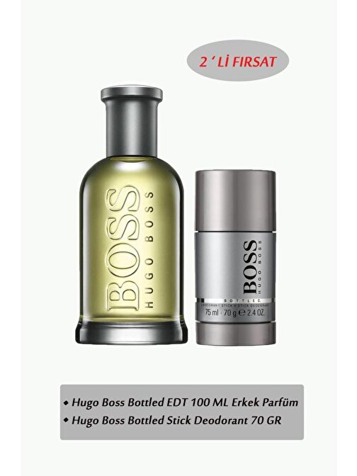 Hugo Boss Bottled EDT 100 ml Erkek Parfüm Seti