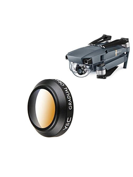DJI Mavic Pro YC Lens Kamera Degrade Filtre Turuncu Renk