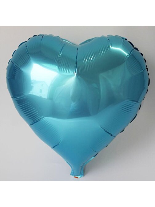 Parti Malzemesi Kalp Balon Folyo Açık Mavi 45 cm 18 inç