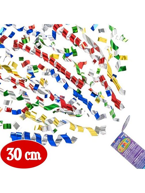 Parti Aksesuar Karışık Renkli Konfeti 30 cm