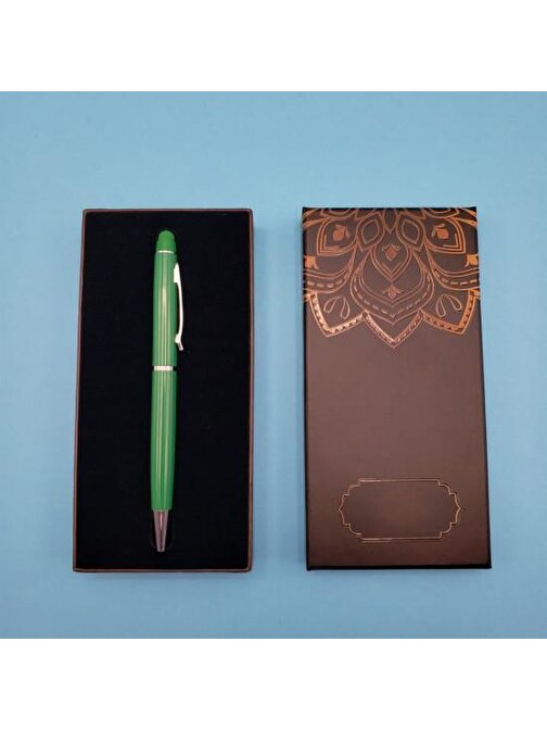 Tükenmez Kalem Yeşil Dekoratif Hediyelik