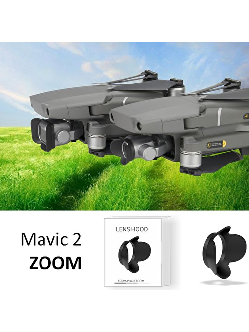 DJI Mavic 2 Zoom Lens Kapak Koruyucu Anti-Parlama Güneş Gölgelik