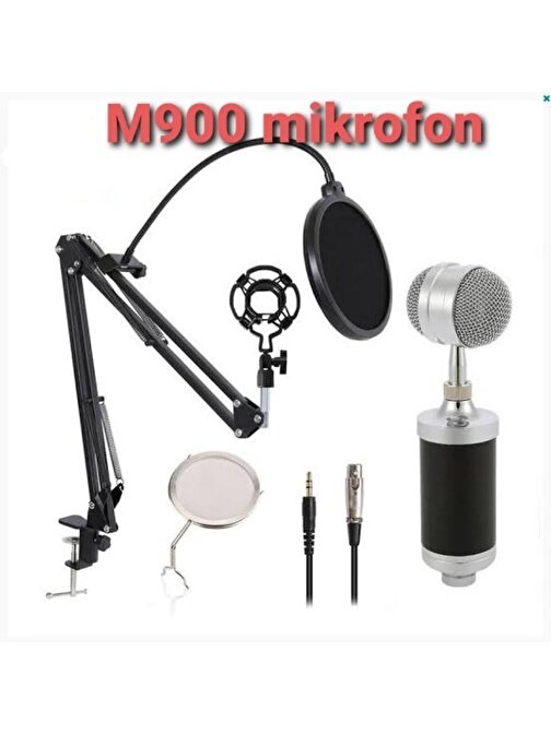 Music DJ M-900 Mikrofon Standlı Ön Panel