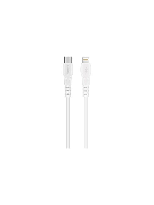 Sunix 20W USB-C / Lightning Hızlı Şarj ve Data Kablosu Beyaz SC-93
