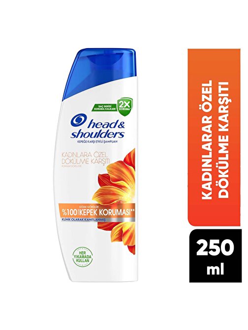 Head & Shoulders Kadınlara Özel Dökülme ve Kepek Karşıtı Şampuan. Kafein Etkili 250ML Şampuan