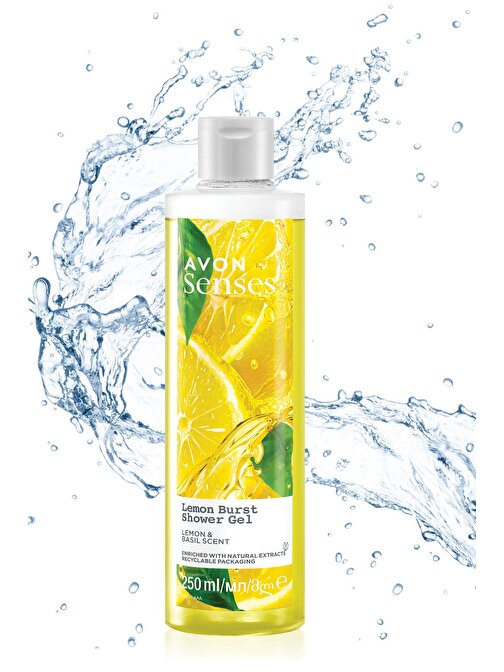 Avon Senses Lemon Burst Limon ve Reyhan Kokulu Duş Jeli 250 Ml.