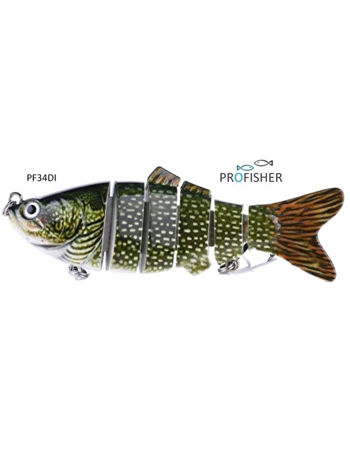 Profisher 7 Eklem 2 Kanca Sahte Balık Yem 15,5 gr 10 cm Bream I