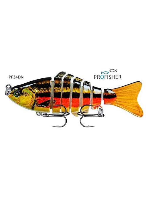 Profisher 7 Eklem 2 Kanca Sahte Balık Yem 15,5 gr 10 cm Bream N