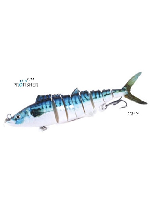 Profisher 8 Eklem 2 Kanca P4 Tuna Sert Sahte Yem 38 gr 18 cm