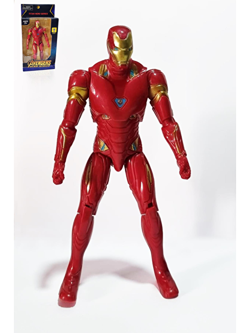 18 cm Eklemli Işıklı İronMan Figür - Avengirs Demir Adam Figür - Iron Man Karakter