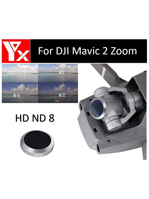 Dji Mavic 2 Zoom Gimbal Kamera Lensi İçin HD ND8 Filtre Nötr Yoğunluk