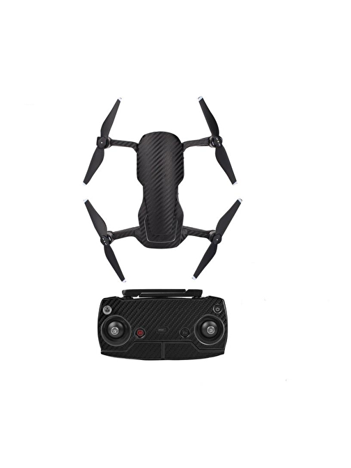 Dji Mavic Air için Siyah Karbon Grain Su Geçirmez PVC Cilt Çıkartma Seti