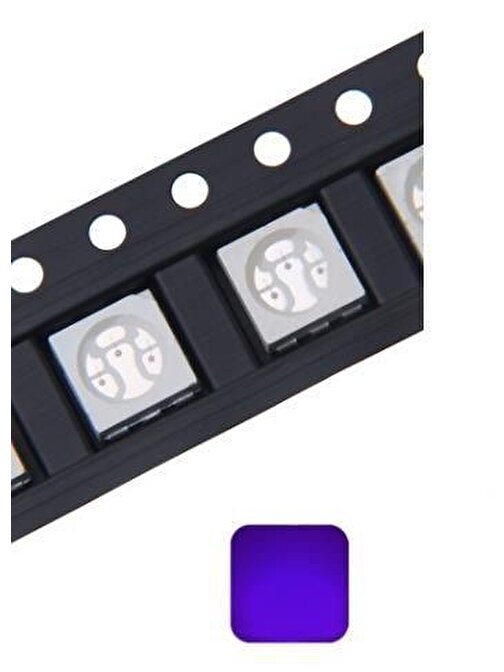 UV Boncuk LED 5050 395nm 400mm Para Dedektörü 10 Adet