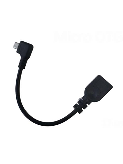 Sağ Dirsek 90° Mikro USB OTG Kablo 17cm USB Tip-A Dişi Mikro USB Konnektör