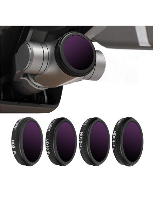 DJI Mavic 2 Zoom Lens Filtre 4 lü Set ND8PL ND16PL ND32PL ND64PL