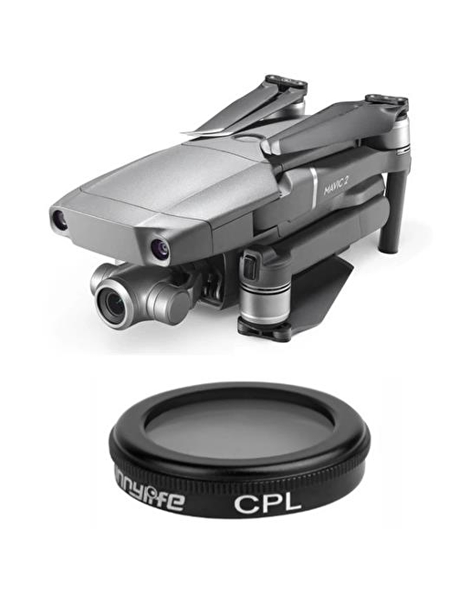 DJI Mavic 2 Zoom Kamera Lens Filtresi Circular Polarized CPL