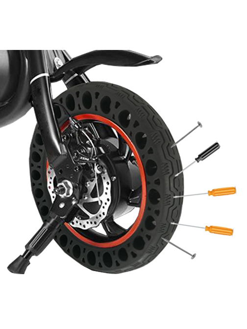 Elektrikli Scooter Bisiklet 12” Patlamaz Petek Doku Dolgu Lastik