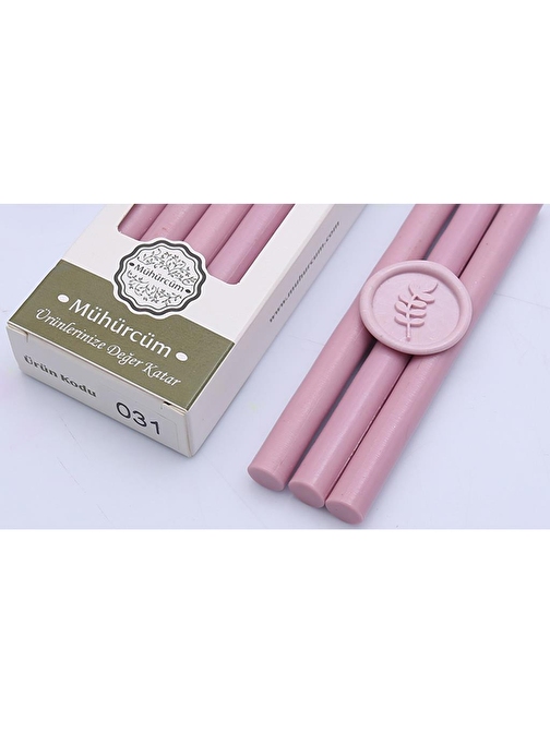 Mühür Mumu Çubuk 11mmx120mm 10 lu Paket Model: 31 ŞEKER PEMBE