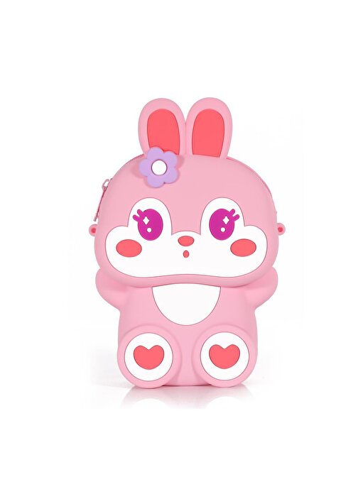 Ogi Mogi Toys Silikon Pembe Tavşan Omuz Çantası
