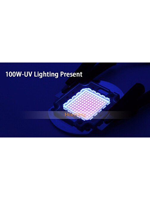 100W UV ULTRAVIOLE SMD LED Chip 395-400nm BAKIR KAFES