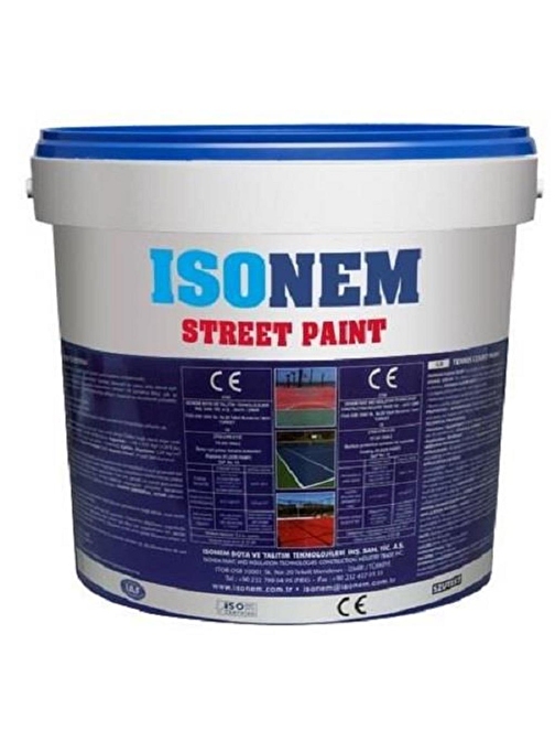 İsonem Street Paint Asfalt Ve Beton Zemin Boyası 5 Kg Beyaz