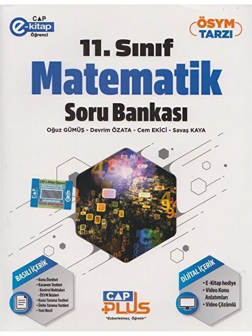 11. Sınıf Matematik Anadolu Soru Bankası Çap Yayınları