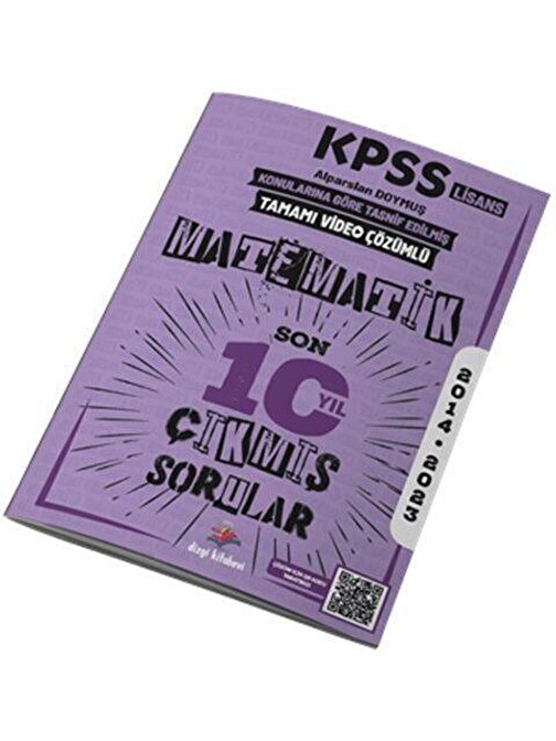 KPSS Lisans Matematik Son 10 Yıl Konu Konu Çıkmış Sorular Dizgi Kitap