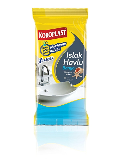 Koroplast Islak Temizlik Havlusu Banyo Okyanus