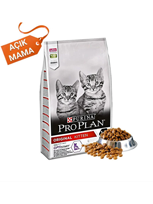 Proplan Junior Tavuklu Yavru Kedi Maması 1 Kg açık mama