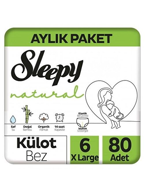 Sleepy Natural Külot Bez X-Large 6 No 80 li