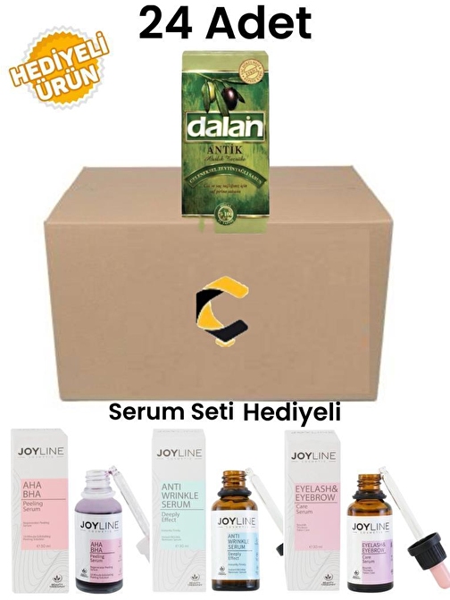 Dalan Antik Yeşil Sabun 5 Li 900 Gr 24 Adet+Joy Line 3'Lü Set