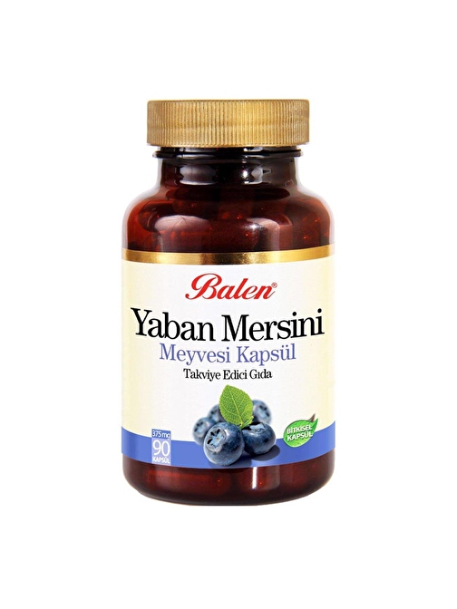 Balen Yaban Mersini Meyvesi Ekstresi Kapsülü 375MG X 90Kapsül