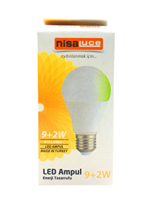 9+2W E27 BEYAZ-YEŞİL LED AMPUL (3877)