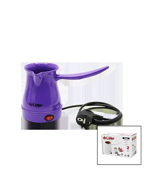 MİNA PLASTİK ELEKTRİKLİ KAHVE MAKİNESİ RENKLİ CEZVE 330ML. 700W (3877)