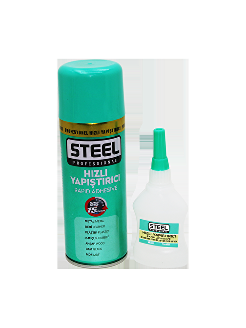 STEEL 400ML+60GR BÜYÜK HIZLI YAPIŞTIRICI (3877)