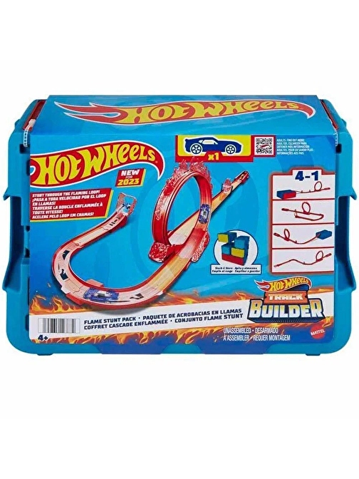 Hot Wheels Track Builder Alev Temalı Akrobasi Seti HMC04