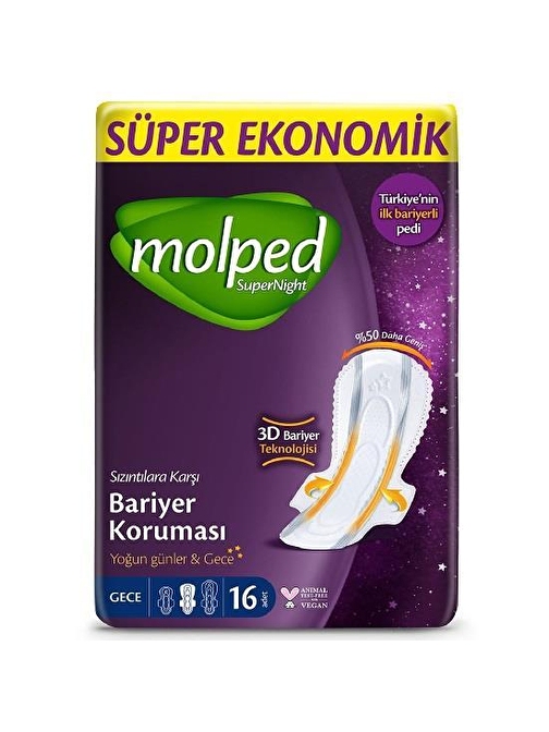 Molped Super Night Süper Ekonomik Gece 16 Lı