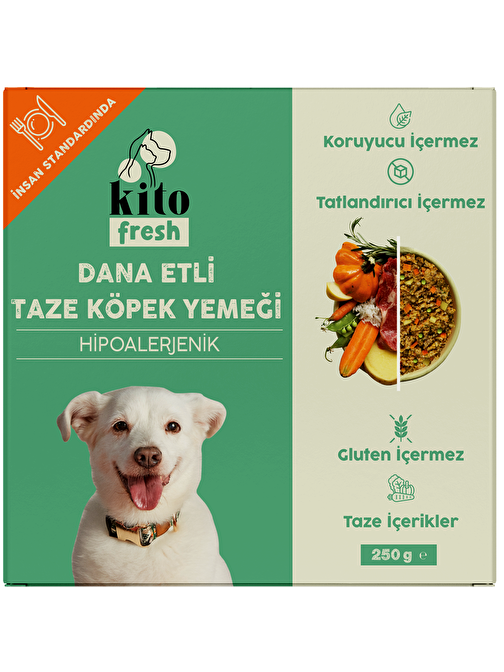 Fresh Dana Etli Taze Köpek Yemeği