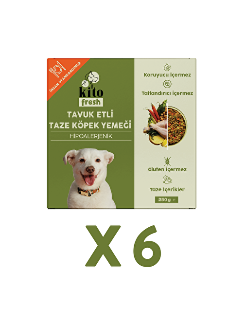 Fresh Tavuk Etli Taze Köpek Yemeği X 6 (1,5 KG)