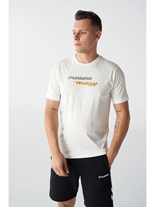 Hummel Hmldıvıde T-Shırt Ss Erkek T-shirt 911794-9003 OFF WHITE