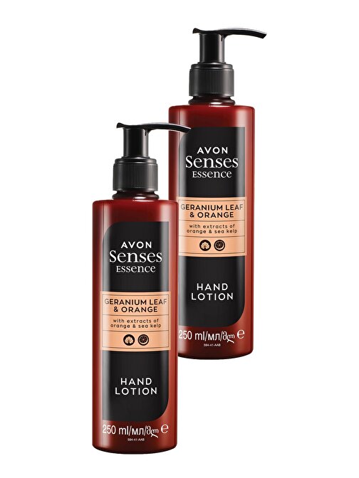 Avon Senses Essence Sardunya Yaprağı ve Partakal Kokulu El Kremi 250 Ml. İkili Set