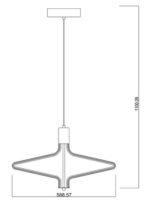 Dorbien EV-10380-6BSY Siyah Boyalı Modern Avize Led Alüminyum