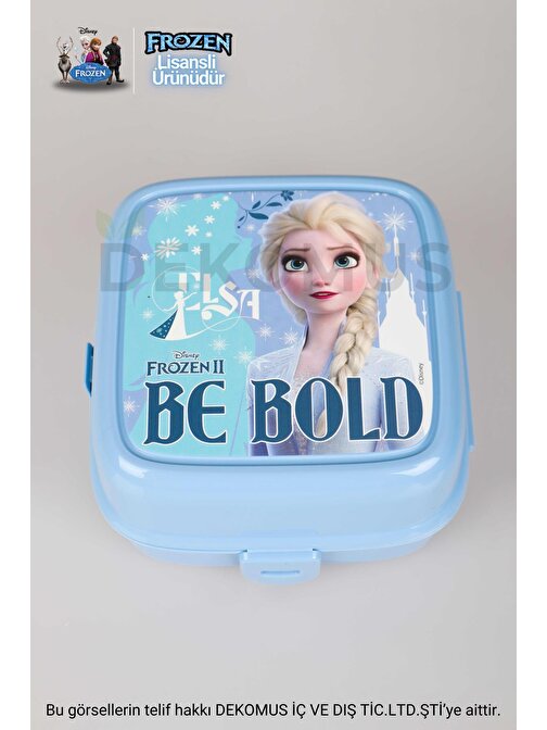 YENİ SEZON COOL GIRL LİSANSLI FROZEN ELSA 2 KATLI BESLENME KUTUSU / LUNCH BOX