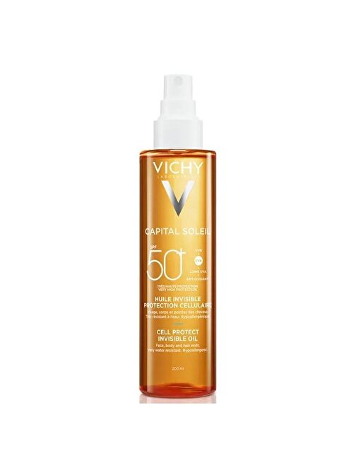 Vichy Capital Soleil Cell Protect Oil Spf50+ 200 ml