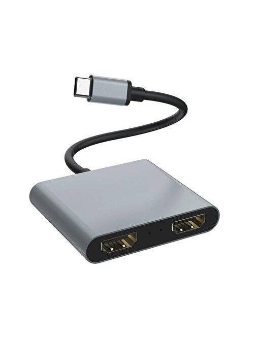 Type C 4 in 1 Çift 4K Hdmi çıkış -20V Pd- Usb 3.0 port