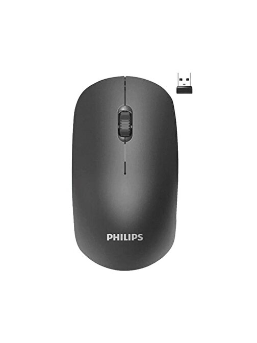 Philips M221 Sessiz Kablosuz Wireless Mouse 2.4Ghz 1600 Dpi Siyah