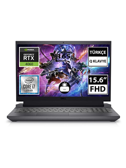 Dell G15 5530 G155530012U i7-13650HX 16GB 512SSD RTX4060 15.6" FullHD FreeDOS Taşınabilir Bilgisayar