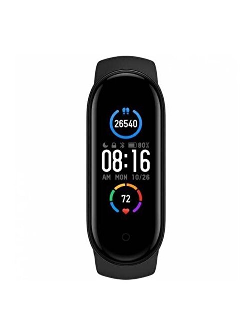 M5 Smart Watch Band Akıllı Bileklik Spor Modlu Full Fonksiyon Siyah