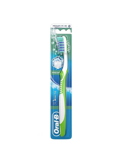 Oral-B 3D White 1+1 Orta-40 2li Paket Diş Fırçası