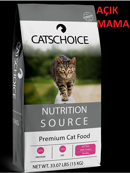 Cats Choice Tavuklu Yavru Kedi Maması Açık Mama 1 Kg